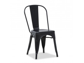 Krzesło Loftowe Czarne